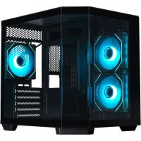 ������ XASTRA QT400M 3ARGB-C6-AC Black mATX/Aquarium/Screewless/3x120mm ARGB PWM FM fans/Argb+PWM HUB 6port/Type-C+USB3.0 (1 USB3.0 ������)/QT400M-3FM12A-C6-AC