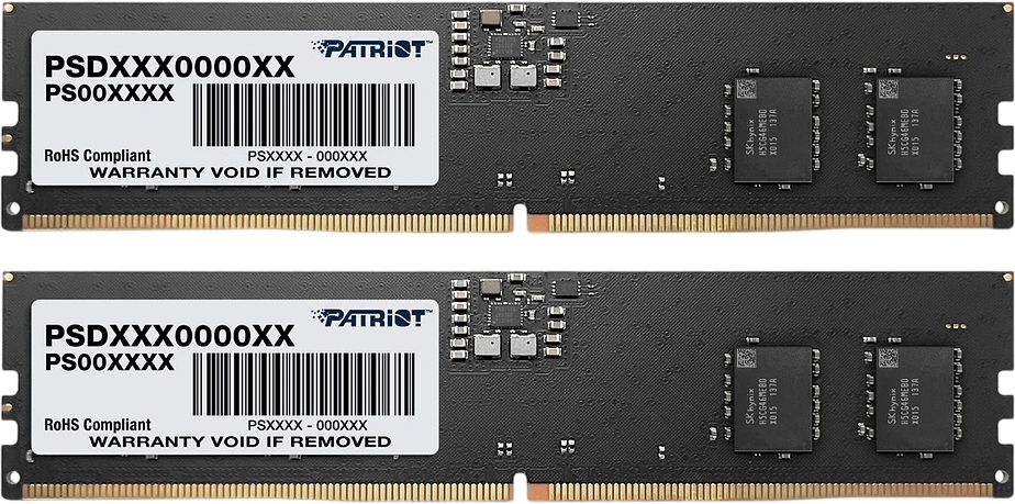 Оперативная память Patriot Signature Line PSD564G5600K DDR5 - 2x 32ГБ 5600МГц, DIMM, Ret