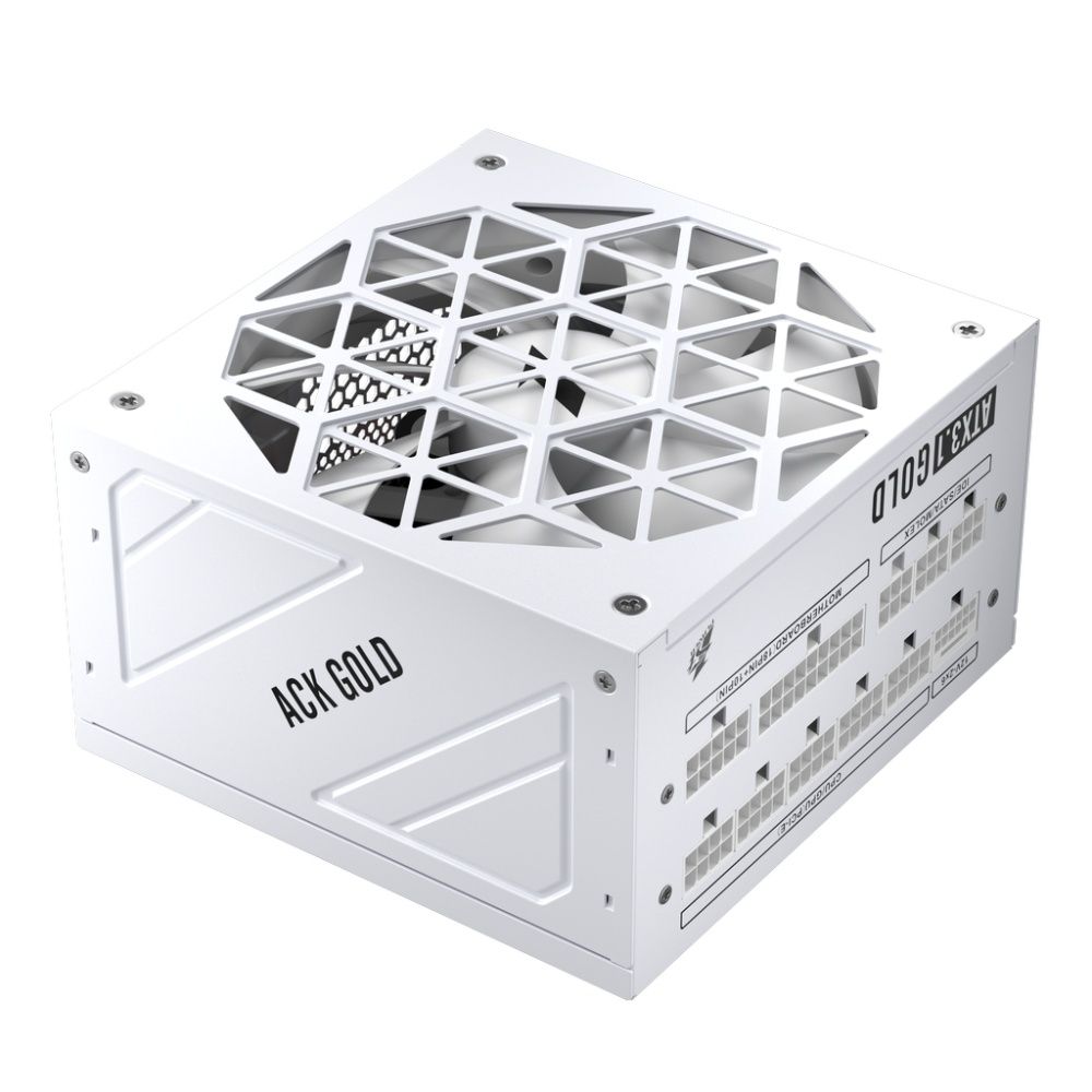 1STPLAYER ACK GOLD 850W White / ATX 3.1, PCle 5.1, APFC, 80 PLUS Gold, LLC+DC-DC, full Teapo caps, 140mm fan, full modular / HA-850BA2-WH