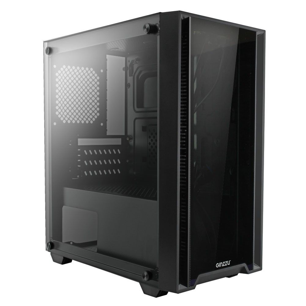 Корпус для ПК GINZZU - CL510, mITX, mATX, 2х2.5", 1х3.5", 2xUSB2.0, 1xUSB3.0, Mini Tower, без БП, цвет чёрный, CL510