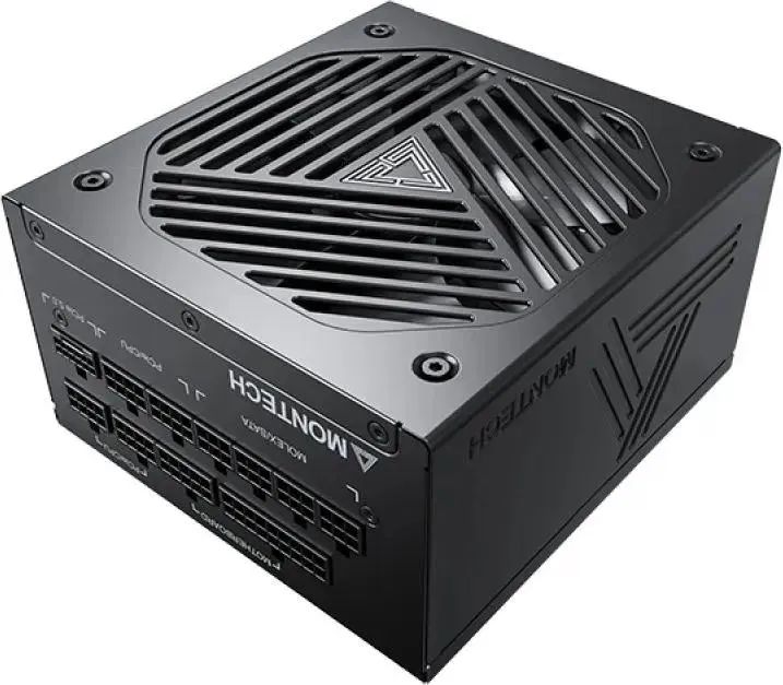 Блок питания Montech TITAN PLA 1000W / ATX 3.1, APFC, 80 PLUS Platinum, Japan caps, 135mm fan, full modular / TIX0125