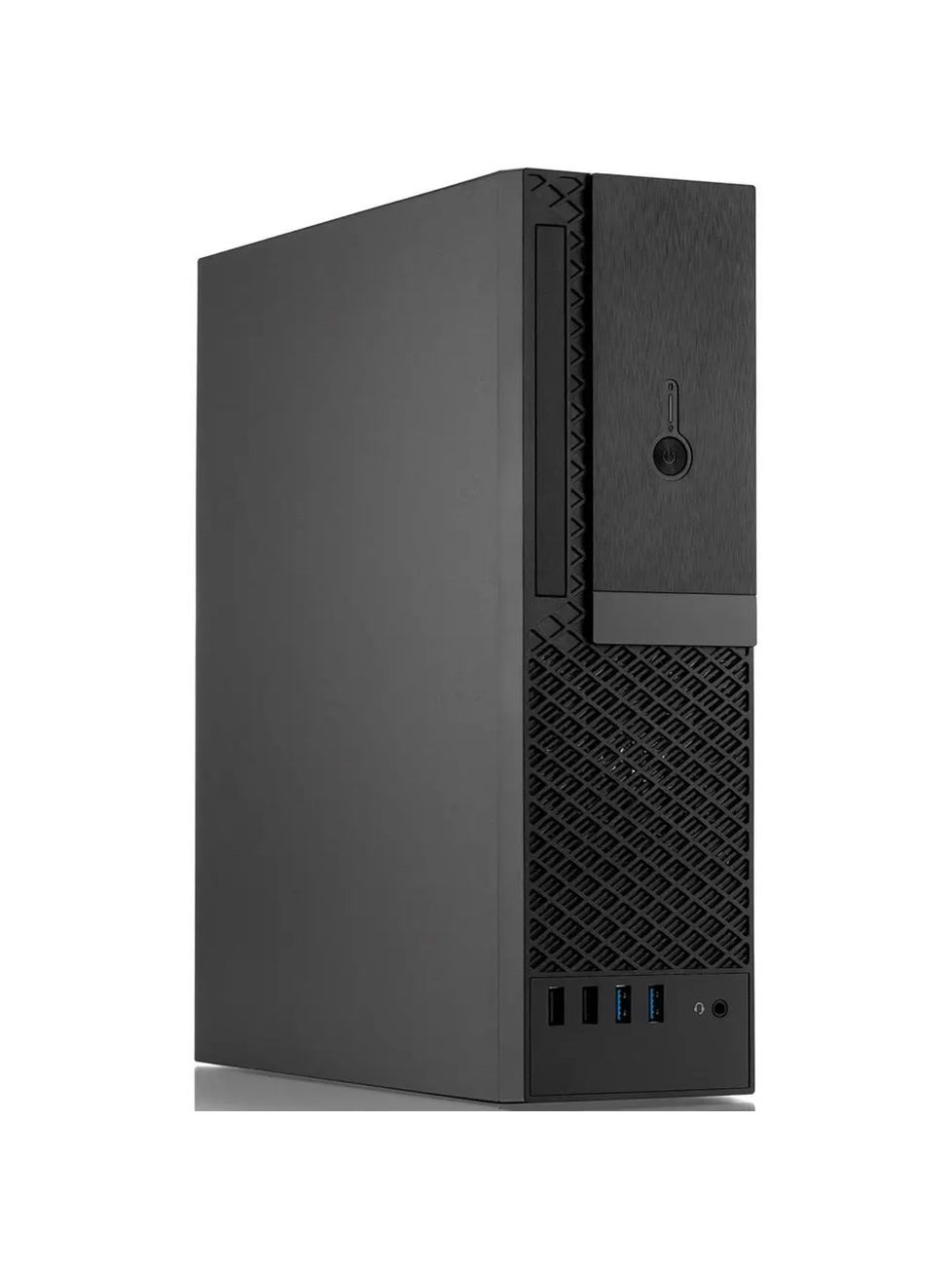 Корпус для ПК FoxLine FL-1001-TFX300S-U32C mATX case, black w/PSU TFX 300W, w/2xUSB2.0+2xUSB3.0+1xType-C (USB2.0),w/1xcombo audio, w/pwr cord, w/ 8cm FAN