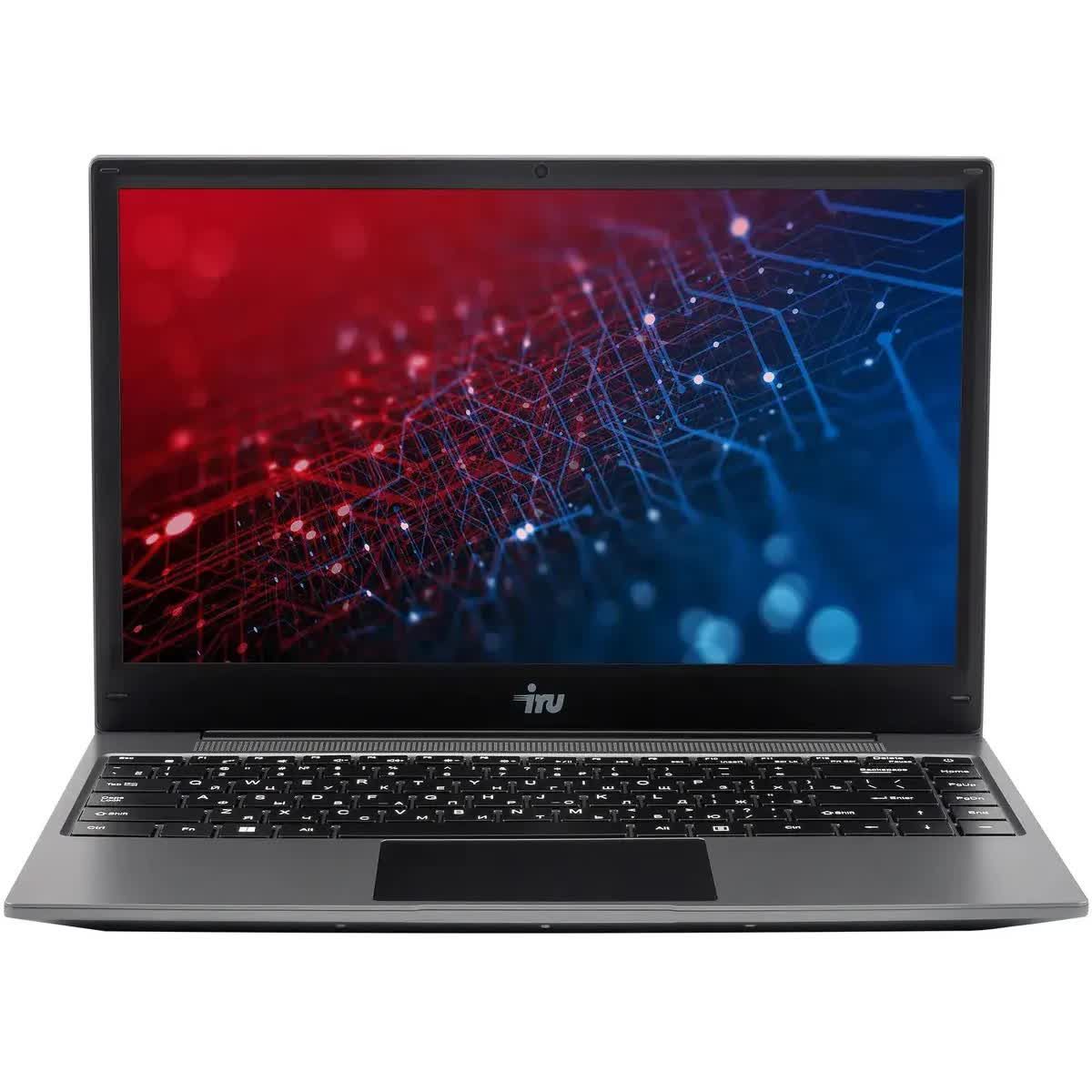 Ноутбук iRU Tactio 14ALH, 14" (1920x1080) IPS/Intel Core i3-1215U/8 ГБ DDR4/256 ГБ SSD/Intel UHD Graphics/Windows 11 Pro, Серый (2059058)