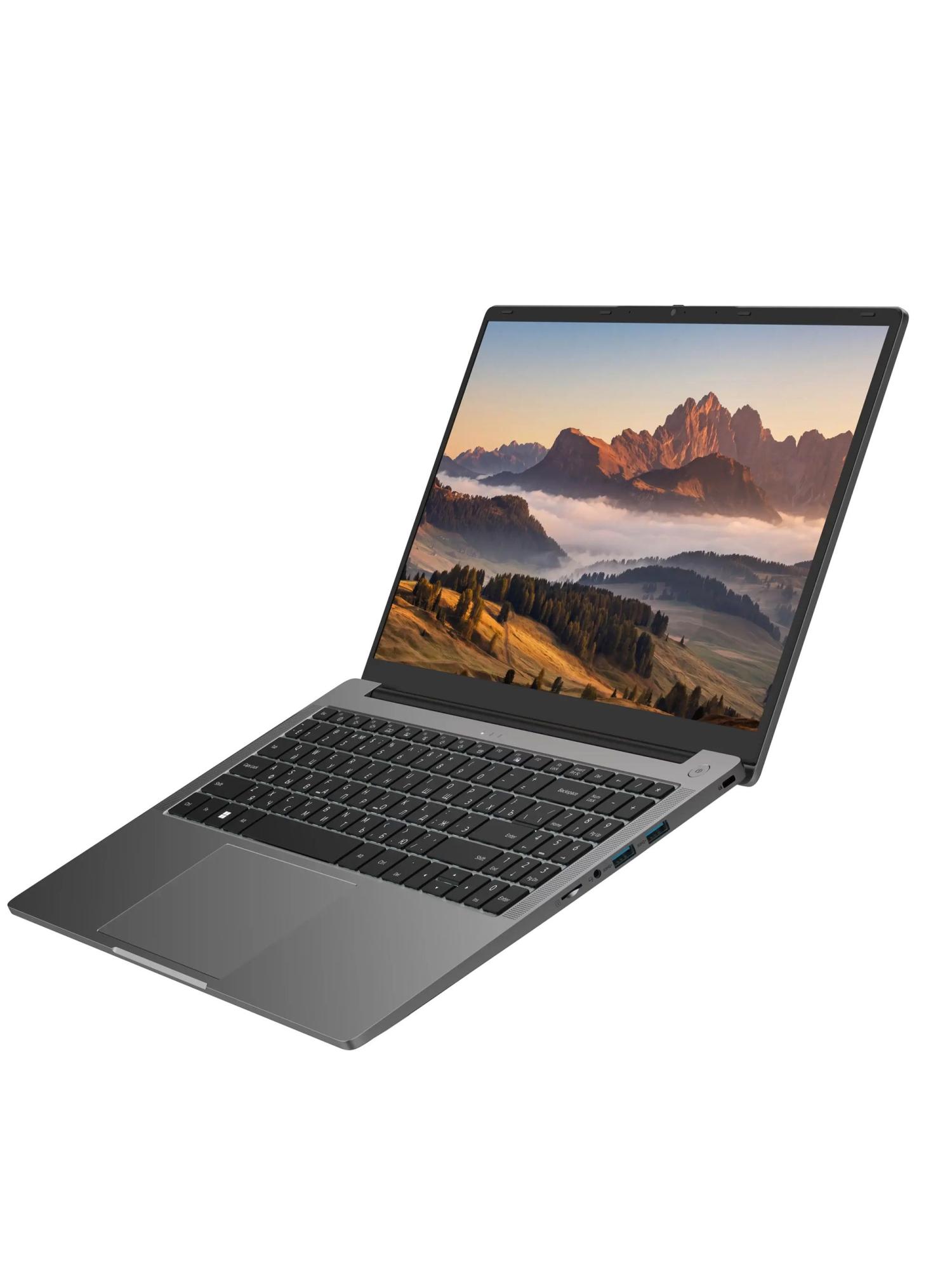 Ноутбук Rikor NEURO 1 15 OP-03, 15.6" (1920x1080) IPS/Intel Celeron N5100/8 ГБ DDR4/256 ГБ SSD/Intel UHD Graphics/Windows 11 Home, Серый (RL-AC03)