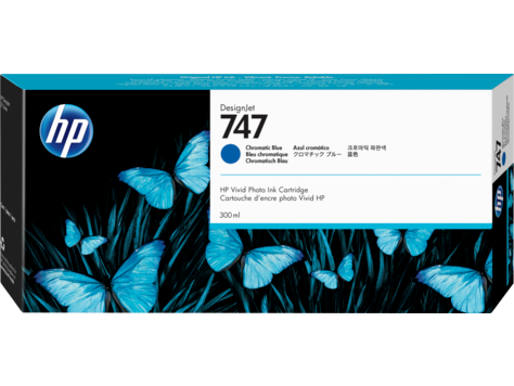  HP 747 300-ml Chromatic Blue Ink Cartridge