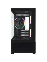 ������ 1STPLAYER CV6 ARGB Black / mATX / 3x120mm ARGB & 2x120mm fans / CV6-BK-2FAR-2FH7R-1FH7