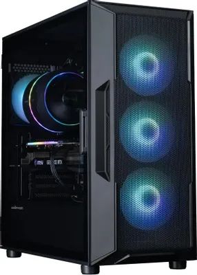 Корпус ATX Zalman i3 Neo V2, Midi-Tower, без БП, черный [i3 neo argb v2 black
