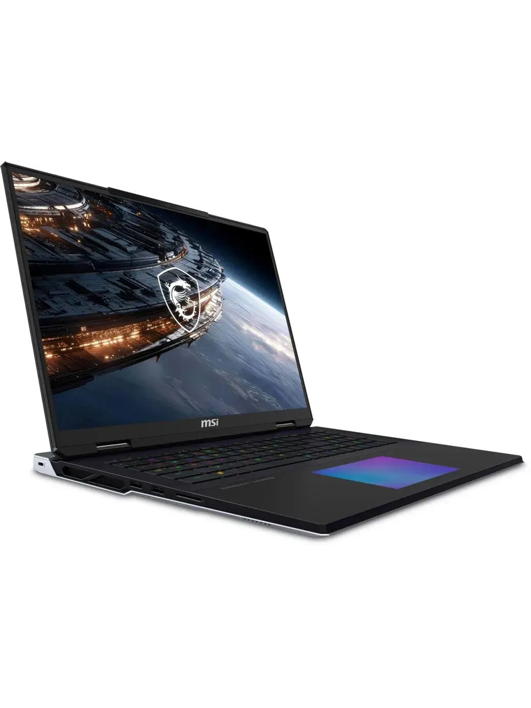Ноутбук MSI Titan 18 HX A2WJ-1049RU, 18" (3840x2400) IPS 240 Гц/Intel Core Ultra 9 290HX Plus/64 ГБ DDR5/2048 ГБ SSD/NVIDIA GeForce RTX 5090 для ноутбуков (24 Гб)/Windows 11 Home, Черный (9S7-182411-1049)