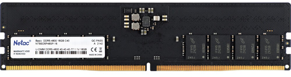   16Gb DDR5 4800MHz Netac Basic (NTBSD5P48SP-16)