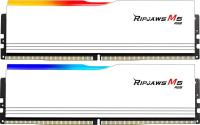   DDR5 G.SKILL RIPJAWS M5 RGB 32GB (2x16GB) 6400MHz CL32 (32-39-39-102) 1.4V / F5-6400J3239G16GX2-RM5RW / White