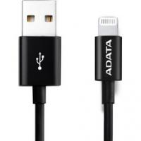 Кабель A-DATA Lightning-USB для зарядки и синхронизации iPhone, iPad, iPod (сертифицирован Apple) 1м, Black