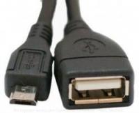 Кабель Atcom AT6028 USB(Af) <=> microUSB OTG, 0.8 m