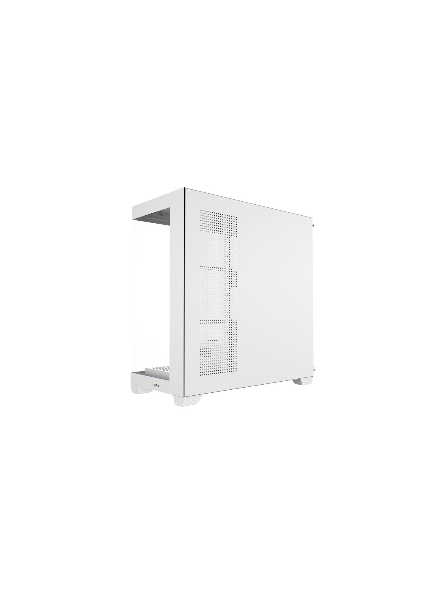 Корпус для ПК Ocypus - Gamma C72, mITX, mATX, ATX, 1х2.5", 2х3.5", 2xUSB2.0, 1xUSB3.0, Midi Tower, без БП, цвет белый, Gamma C72 WH