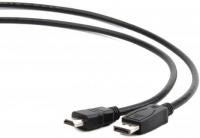Кабель DisplayPort - HDMI Bion BXP-CC-DP-HDMI-030 , 20M/19M, однонаправленный конвертор сигнала с DisplayPort в HDMI, 3м, черный 