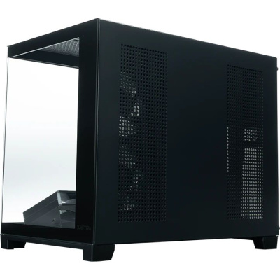 ������ XASTRA QW500M 6ARGB-C10-UC Black mATX/Aquarium/Screewless/ 6x120mm ARGB PWM FM fans/Argb+PWM HUB 10port/Type-C/ QW500M-6FM12A-C10-UC