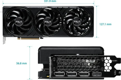 ���������� Palit NVIDIA GeForce RTX 5080 16Gb PA-RTX5080 Infinity 3 OC, GDDR7,  Ret (NE75080U19T2-GB2035S)