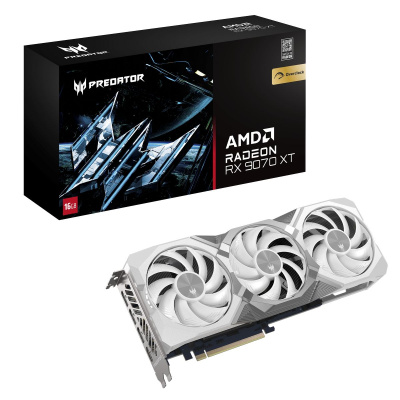 ���������� Acer Predator BiFrost AMD Radeon RX 9070 XT White OC 16GB GDDR6 RTL DP.Z4FWW.P02
