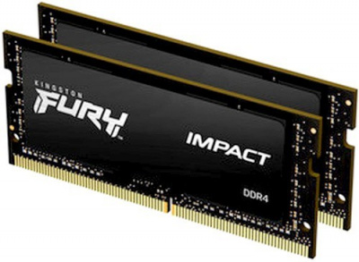 ����������� ������ 16Gb Kingston Fury Impact KF432S20IBK2/16 DDR4 SO-DIMM 3200MHz  (2x8Gb KIT)