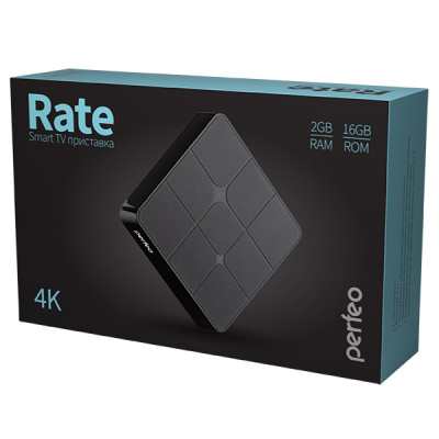 Perfeo SMART TV BOX  "RATE", Amlogic S905W, 2G/16Gb, Bluetooth, Android 7.1