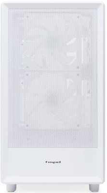 ������ �� ��� ����� ������� HSPD M310, Mesh Mini-tower, White, M310-TGWH-ARGB