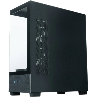 ������ XASTRA Q500M 6ARGB-FG-C10-UC Black mATX/Aquarium/Screewless/ 6x120mm ARGB PWM FG fans/Argb+PWM HUB 10port/ Type-C/ Q500M-6FG12A-C10-UC