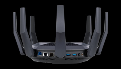  Asus RT-AX89X AX6000 802.11ax 2.4/5 6000Mbps 8xGbLAN WAN10Gbps USB3.2