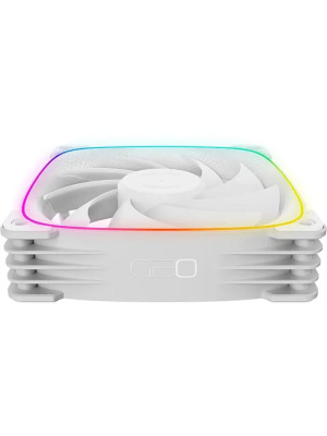 ���������� Geometric Future Squama 3003W-12 White 120mm / ARGB, PWM, 120x120x30 mm, 800-2300 RPM, 84.0 CFM, 35.8 dBA / 1F3003W112000
