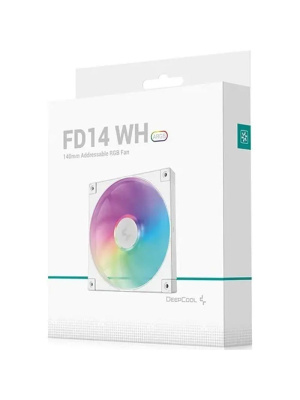 ���������� DEEPCOOL FD14 ARGB WH 140x140x25�� (PWM, ARGB, �����, 400-1650��/���) Color BOX