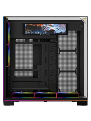 ������ Thermalright TR-A70 Vision FAN5-M / Black / TG / 5x120mm ARGB PWM Fans / ARGB Strip / 9.16'' LCD screen / USB TYPE-C / ATX  / TRA70VF5MB