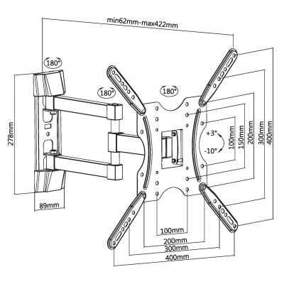 ��������� ��� ���������� Ultramounts UM 904 ������ 32"-55" ����.30�� ��������� ���������-��������� � ���������