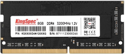 ����������� ������ 8Gb DDR4 3200MHz KingSpec SO-DIMM (KS3200D4N12008G) 8 ��, DDR4, 25600 ��/�, CL17, 1.2 �