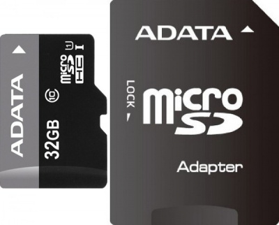     32Gb MicroSD ADATA Class 10 + adapter (AUSDH32GUICL10-RA1)