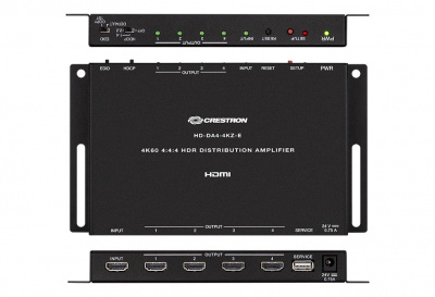  Crestron HD-DA4-4KZ-E 1: 4 HDMI   4K60 4: 4: 4  HDR