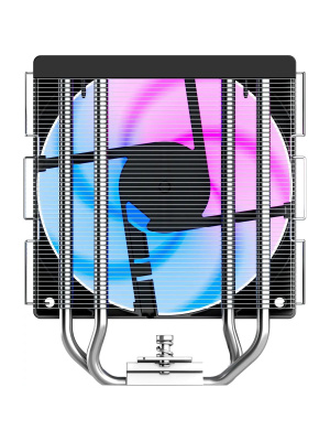 ����� ID-COOLING SE-214-XT V2 LGA1851/1700/1200/115X/AM5/AM4 (TDP 200W, PWM, 4 ����.������ ������� ��������, FAN 120mm, Random Spectrum Lighting) RET