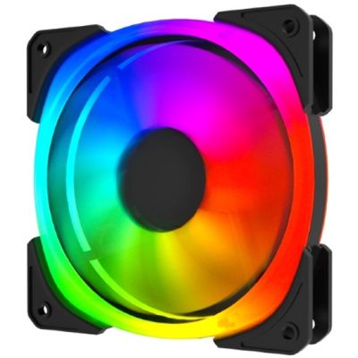 ���������� ��� ������� Powercase M21-12 ARGB Black, Bulk