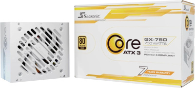 ���� ������� Seasonic Core GX-750 White, 750��, 80 PLUS GOLD, 120��, �����, retail 