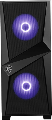 ������ MSI MAG FORGE 100M / mid-tower, ATX, tempered glass side panel / 2x RGB 120mm & 1x 120mm fans inc. / MAG FORGE 100M