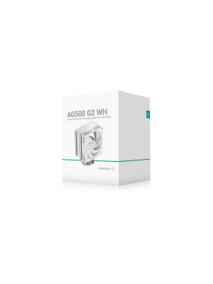 ����� DEEPCOOL AG500 G2 WH LGA1851/1700/AM5/AM4 (TDP 250W, PWM, Fan 120mm, 5 ����.������, �����) RET
