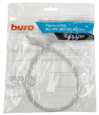 - Buro Basic UTP 4  cat6 CCA molded 0.5  RJ-45 (m)-RJ-45 (m) (UTP-6-0,5M-G)