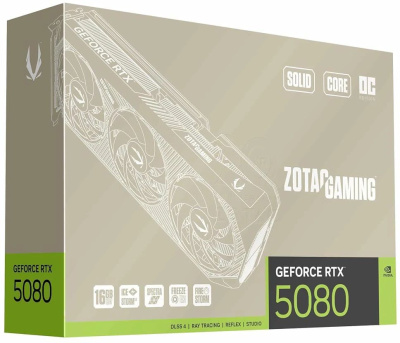 ���������� Zotac NVIDIA GeForce RTX 5080 SOLID CORE 20th Anniversary Edition OC 16GB (ZT-B50800J2S-10P)