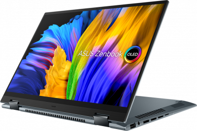  ASUS Zenbook 14 Flip OLED UP5401EA-KN015T, 14" (2880x1800) OLED 90 /Intel Core i7-1165G7/16 DDR4/512 SSD/Iris Xe Graphics/Windows 10 Home,  [90NB0V41-M00420]