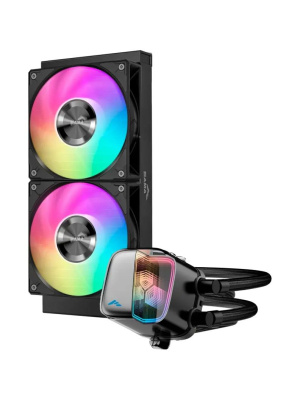 ������� ���������� ��� ���������� SAMA L70 240BK (290W, 240mm, Black, ARGB/ Fans: 2x120mm, 72.3CFM, 28dBA, 2200RPM/ Pump height 66mm, 3000RPM, Rad thickness 27mm/ S: 1851, 1700, 1200, 115X, AM5, AM4)