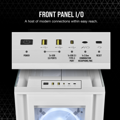 ������ Corsair iCUE 5000X RGB QL White (CC-9011233-WW)