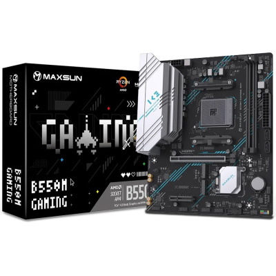 ����������� ����� Maxsun MS-B550M GAMING WIFI B550, AM4, mATX, Ret 6940709661901
