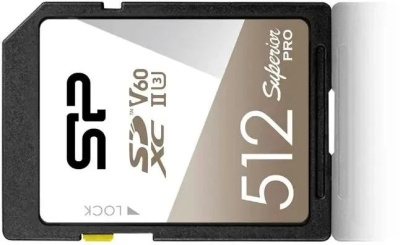 ���� ����� SDXC 512GB Silicon Power SP512GBSDXJV6V10 Superior Pro V60 w/o adapter