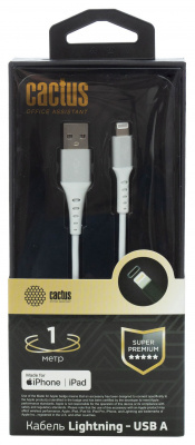  Cactus CS-LG.USB.A-1 USB (m)-Lightning (m) 1  