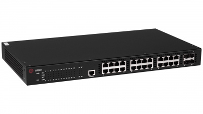 ����������� ����������� ���������� ������ L3 QTECH QSW-3310-28TX-AC, 24 ����� 10/100/1000BASE-T, 4 ����� 10GbE SFP+, 4K VLAN, 16K MAC �������, ���������� ����, ���������� �� 