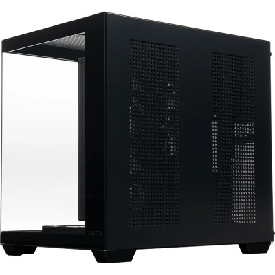 ������ XASTRA QW400M 5ARGB-FC-C6-AC Black mATX/Aquarium/Screewless/1x120mm+2x240 ARGB PWM FC fans/Argb+PWM HUB 6port/Type-C+USB3.0 (1 USB3.0 ������)/ QW400M-2FA24A-1FC12A-C6-AC