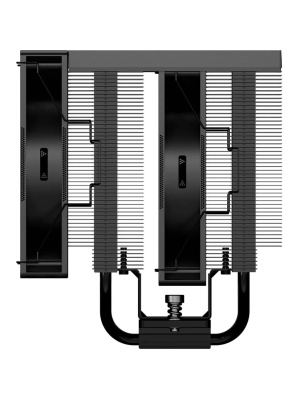 ����� ��� ���������� PCCooler RT720 TC ARGB BK (270W, 4-pin PWM, 157.5mm, Al/Cu, 7x6mm, ARGB, 2x120mm, 73.32CFM, 34.9dBA, 2200RPM, S: 1851/1700/1200/115X, AM5/AM4, black)