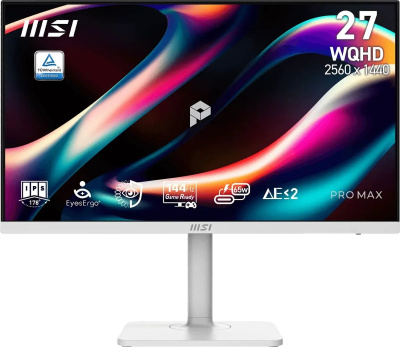 ������� MSI 27" Pro MAX 271QPHW E14 2560x1440 IPS LED 4ms 144Hz ����� (9S6-3PF54H-021)